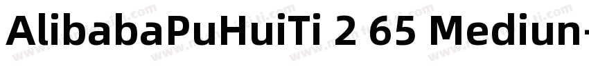 AlibabaPuHuiTi 2 65 Mediun字体转换